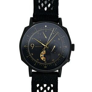 Squarestreet Novem Black Moonphase Swiss Quartz 40mm Men's Watch Discontinued